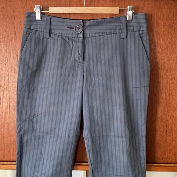 Anthropologie Plus Four stripe grey pants - Picture 2 of 11